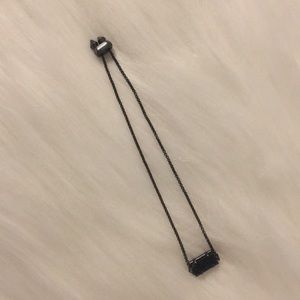 Kendra Scott black druzy adjustable bracelet